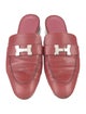 Hermès Trocadero H Logo Mules