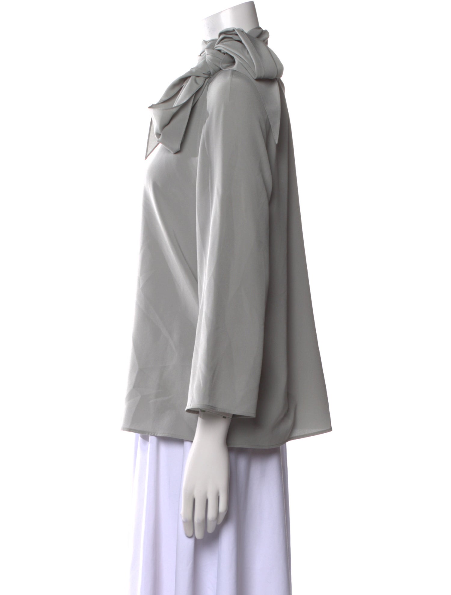 Hermès Silk V-Neck Blouse w/ Tags