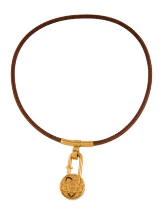 Hermès Lotus Cadena Choker Pendant Necklace