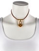 Hermès Lotus Cadena Choker Pendant Necklace