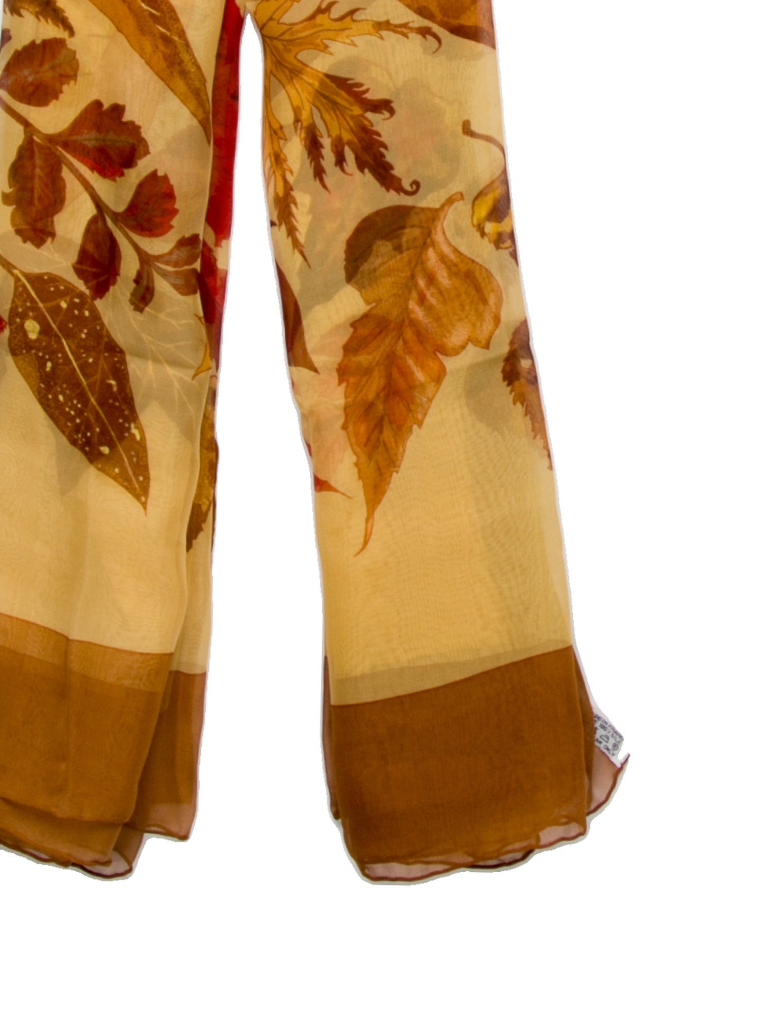 Hermès Feuilles d'Automne Mousseline 140 Silk Scarf