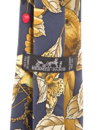 Hermès Printed Silk Tie