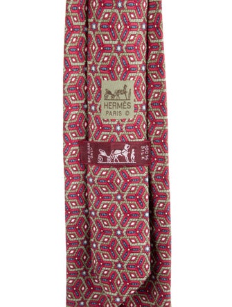 Hermès Silk Patterned Tie
