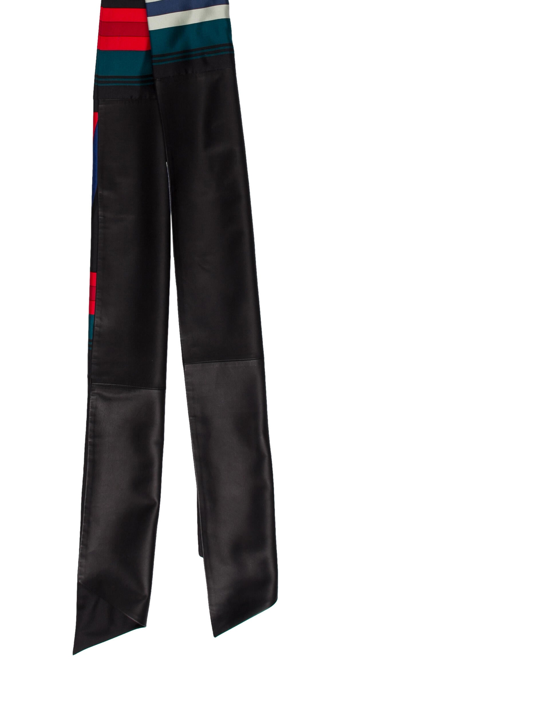 Hermès Les Sangles Maxi Silk Twilly Scarf