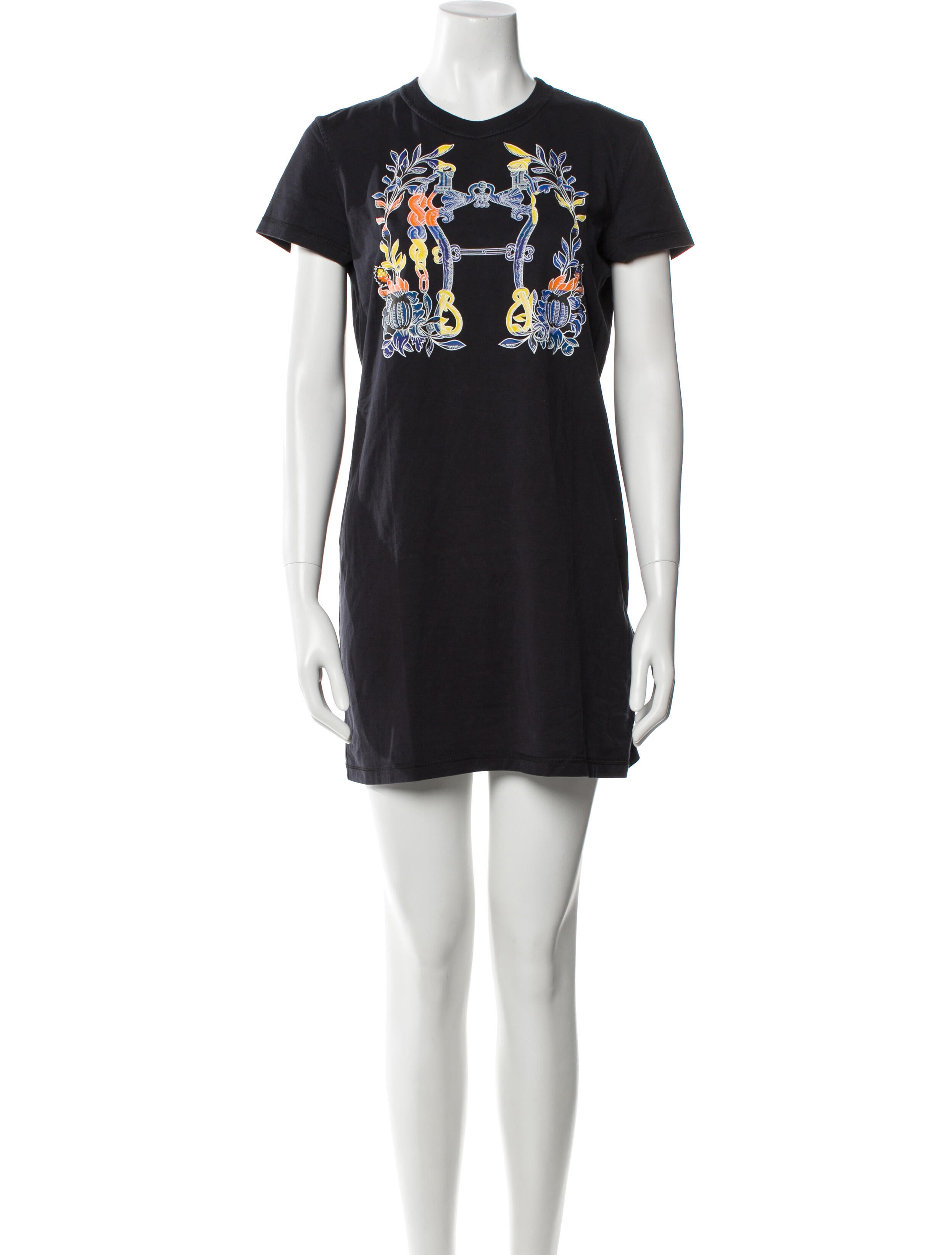 Hermès Crew Neck Mini Dress