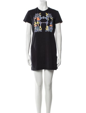 Hermès Crew Neck Mini Dress