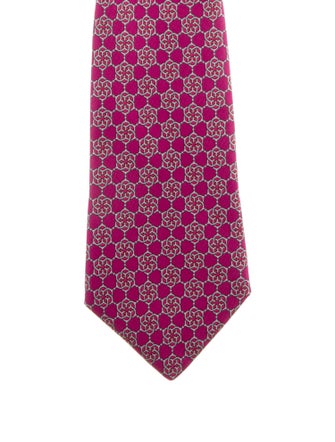 Hermès Silk Pattern Tie