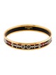 Hermès Narrow Enamel Bangle Bracelet