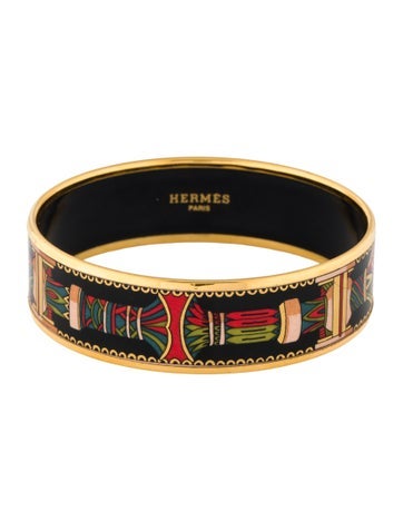 Hermès Bangle Vintage Wide Enamel Bracelet