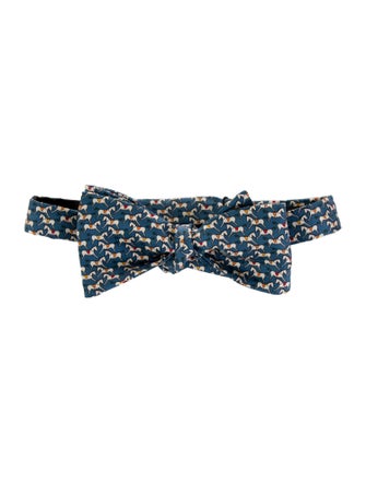 Hermès Silk Pattern Bow Tie