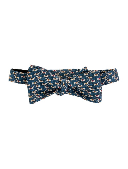 Hermès Silk Pattern Bow Tie