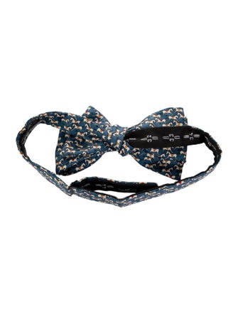 Hermès Silk Pattern Bow Tie