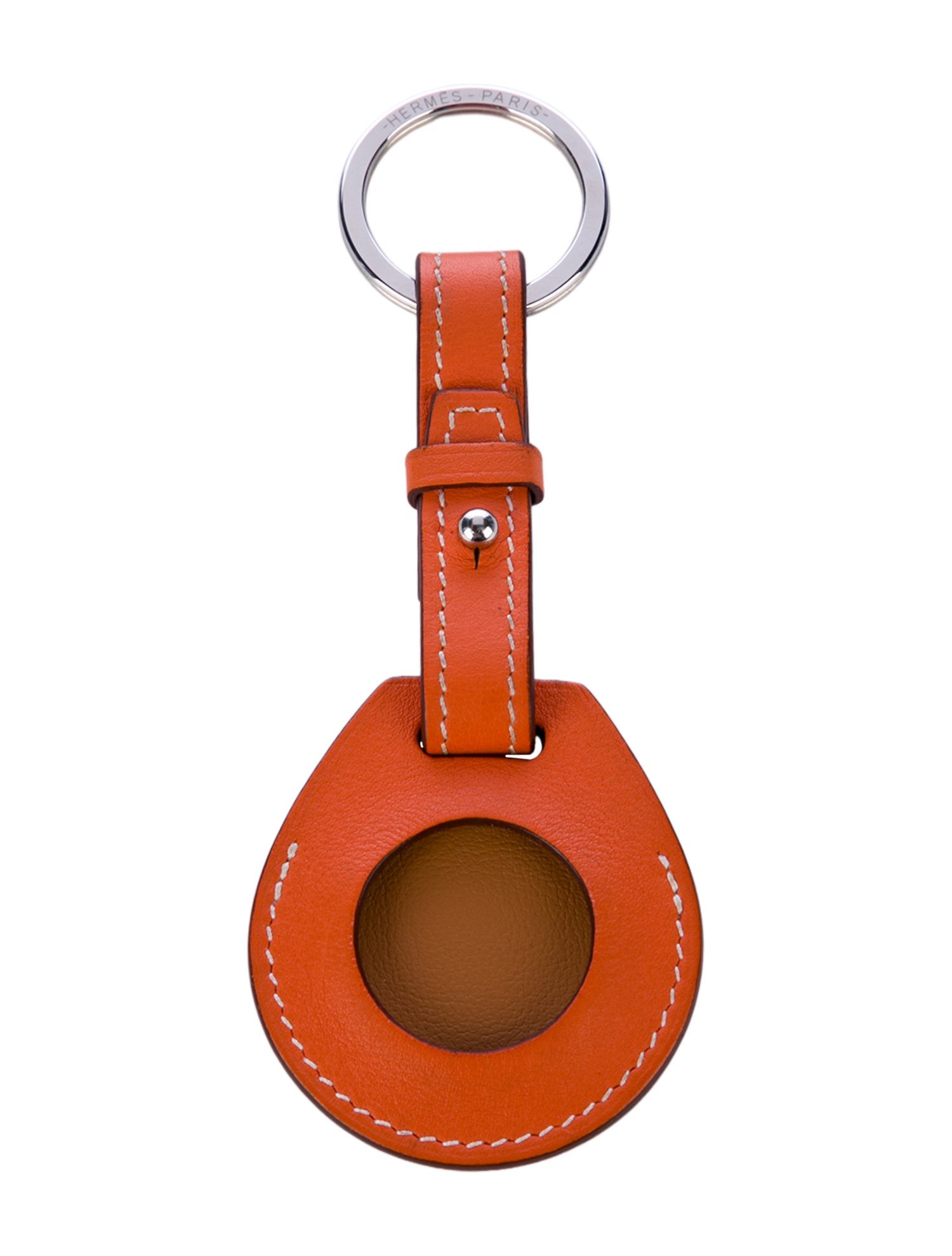 Hermès Swift Apple AirTag Key Ring