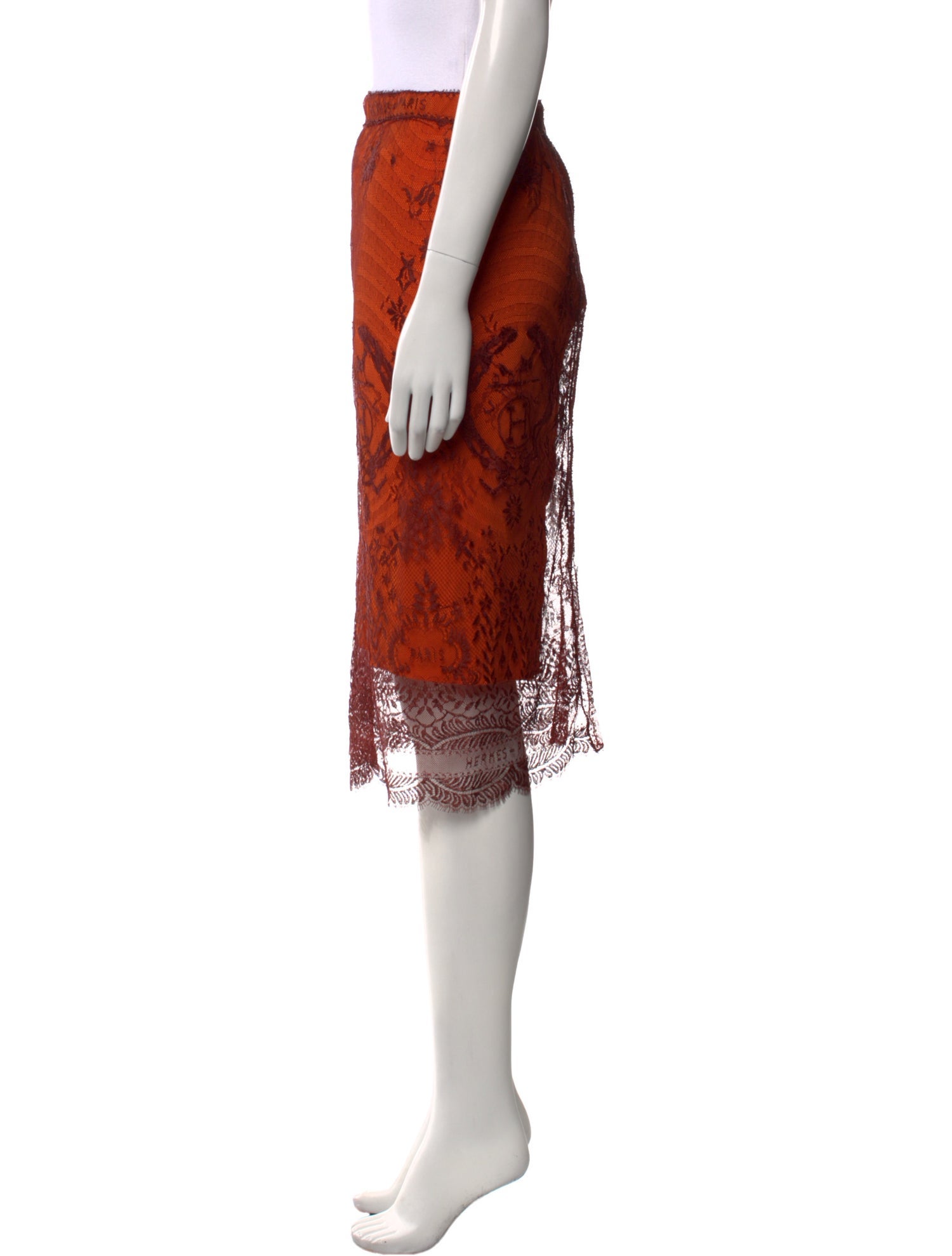 Hermès Vintage Knee-Length Skirt