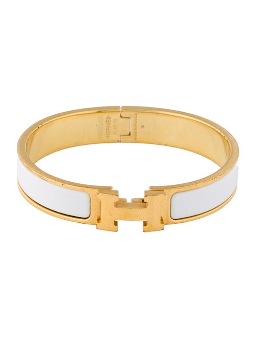 Hermès Clic H Enamel Bangle Bracelet
