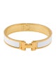 Hermès Clic H Enamel Bangle Bracelet