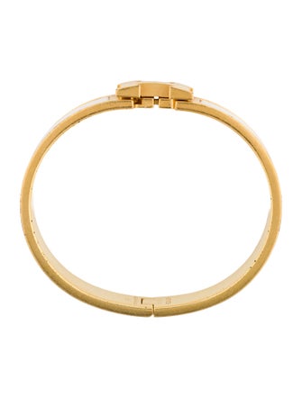 Hermès Clic H Enamel Bangle Bracelet
