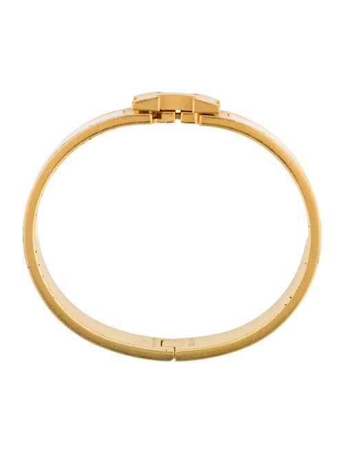 Hermès Clic H Enamel Bangle Bracelet