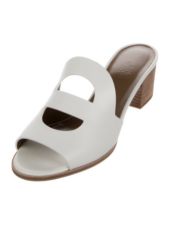 Hermès Mona Leather Slides