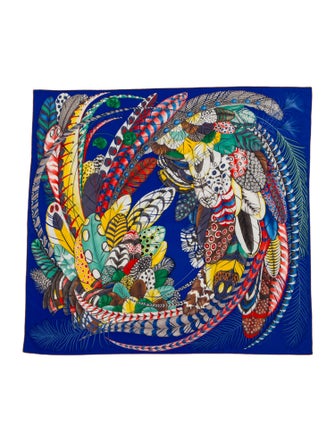 Hermès Plumes En Fete Cashmere Shawl