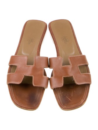 Hermès Oran Calfskin Slides