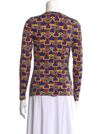 Hermès Silk Printed Top