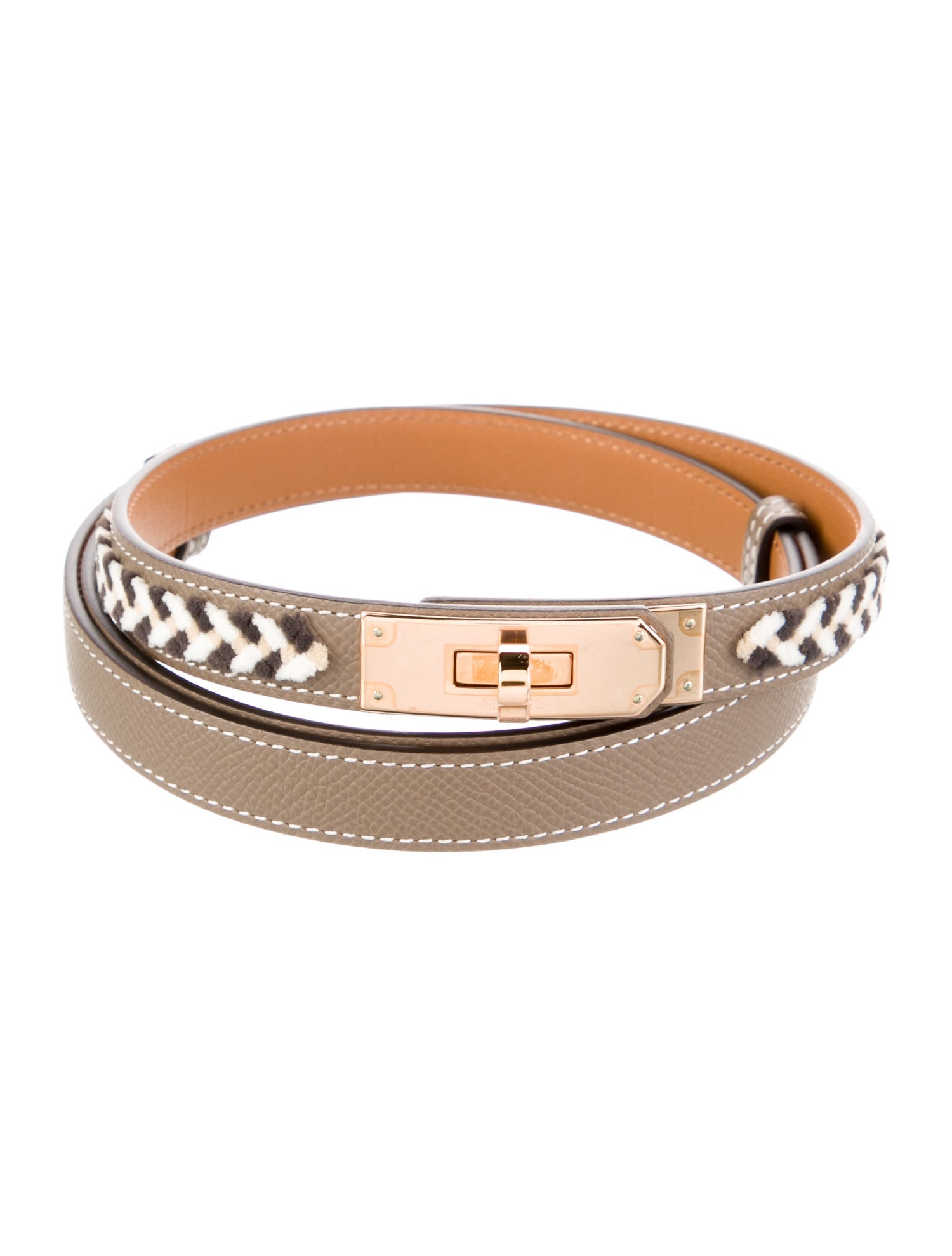 Hermès 18 mm Epsom Leather Kelly Belt w/ Tags