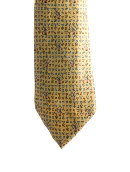 Hermès Silk Patterned Tie