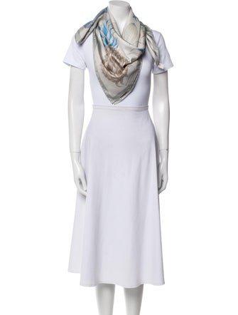 Hermès Index Bromeliaceae Silk Scarf