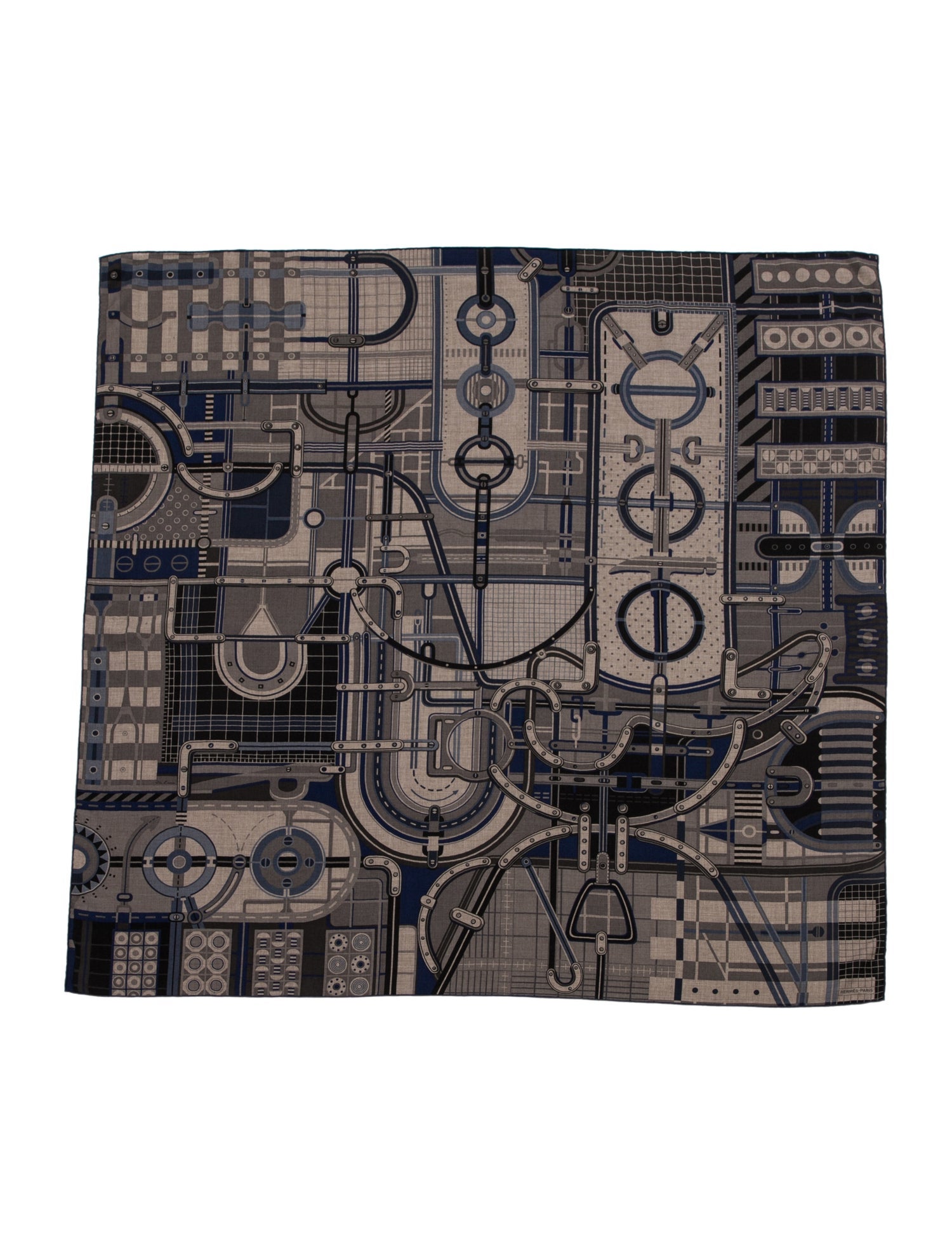 Hermès Rue du Sellier Cashmere Shawl