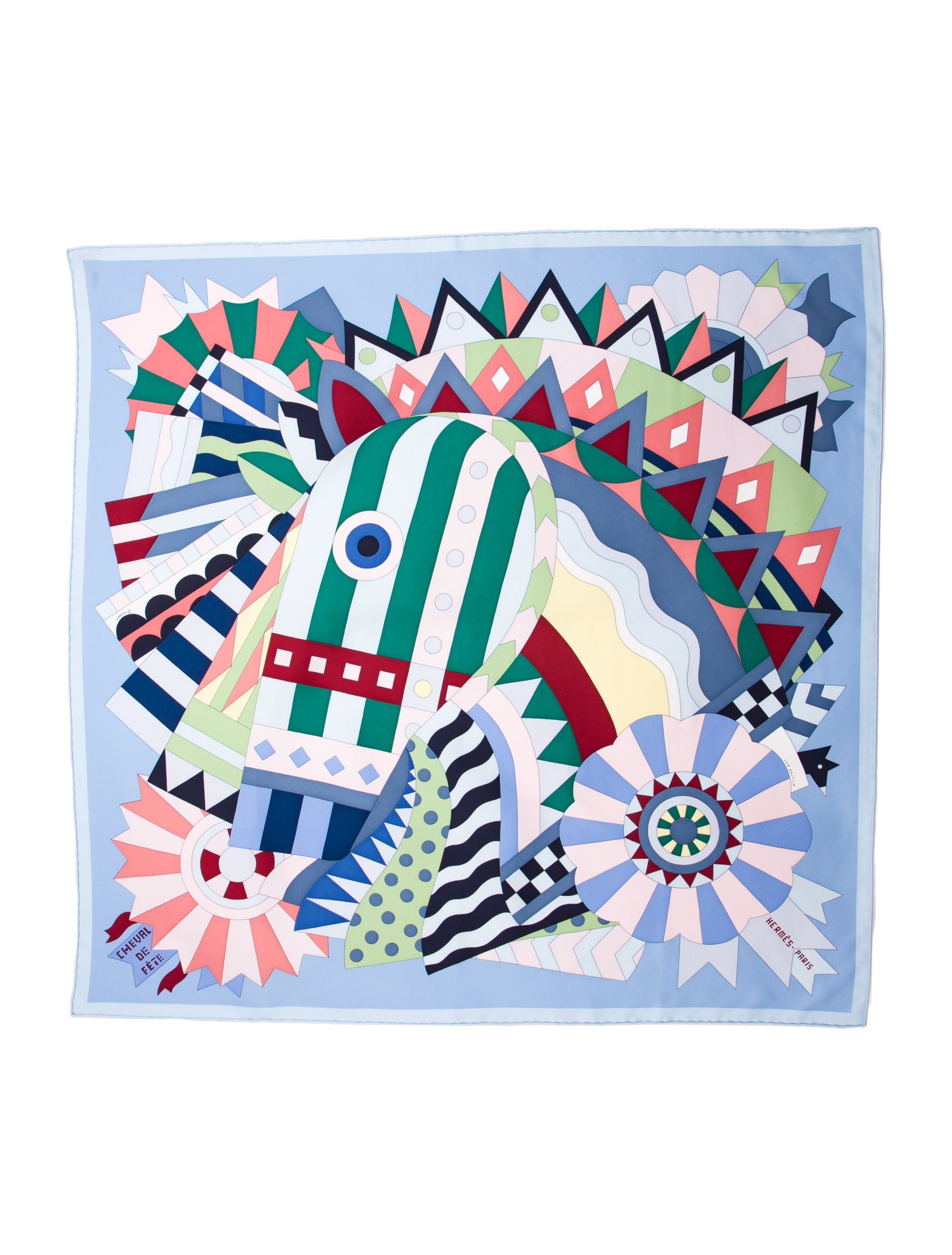 Hermès Cheval De Fete Silk Scarf