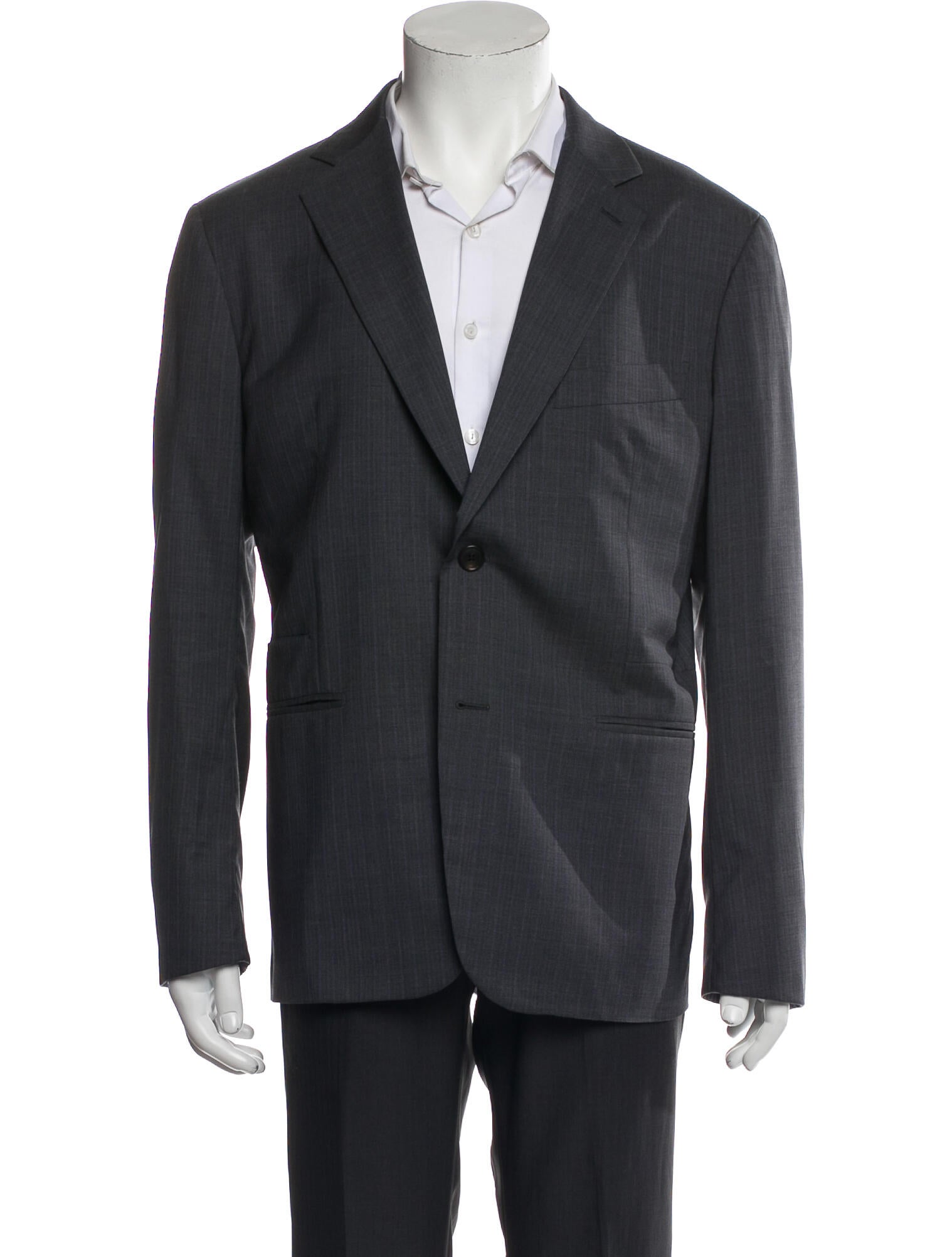 Hermès Wool Leather Trim Embellishment Blazer