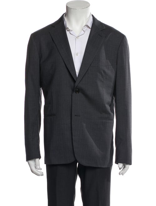 Hermès Wool Leather Trim Embellishment Blazer