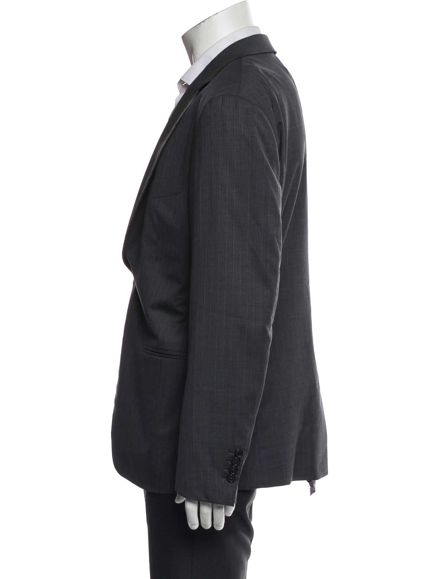 Hermès Wool Leather Trim Embellishment Blazer