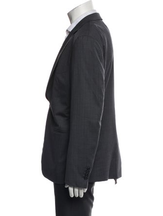 Hermès Wool Leather Trim Embellishment Blazer