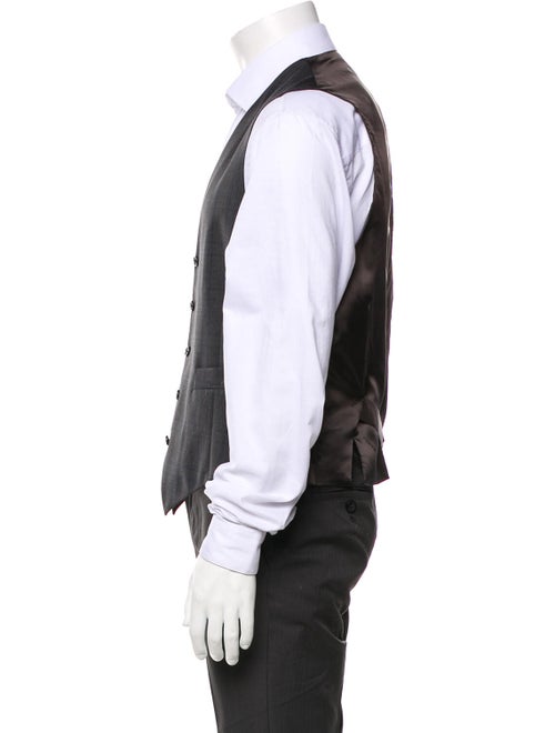 Hermès Virgin Wool Plaid Print Suit Vest