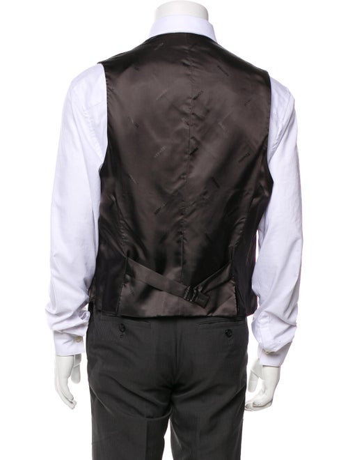 Hermès Virgin Wool Plaid Print Suit Vest