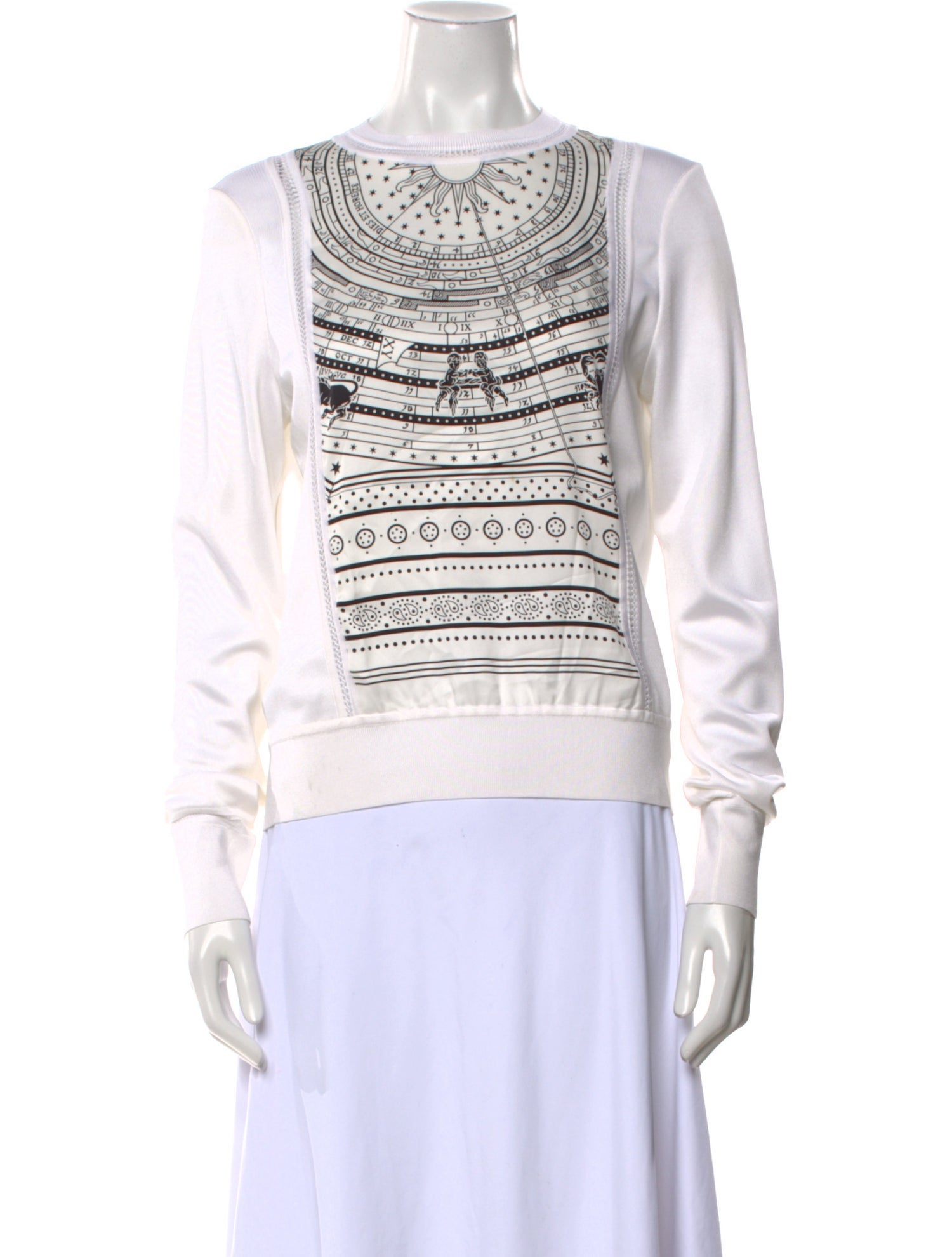 Hermès Silk Printed Sweater