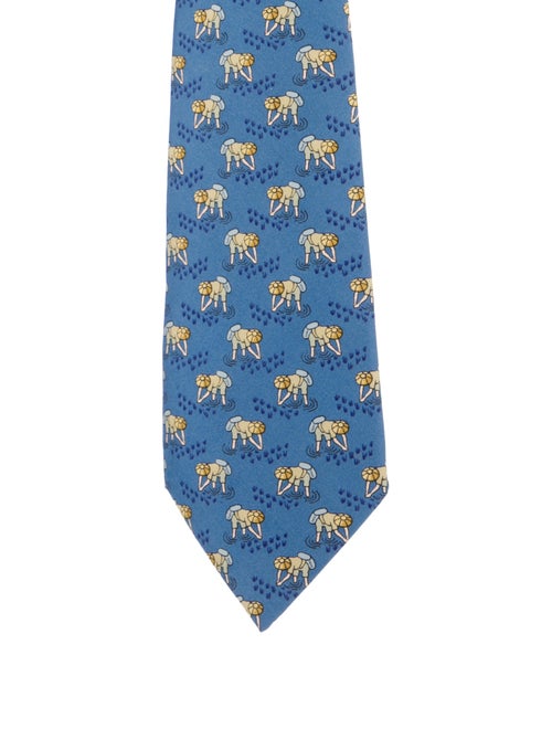Hermès Silk Pattern Tie