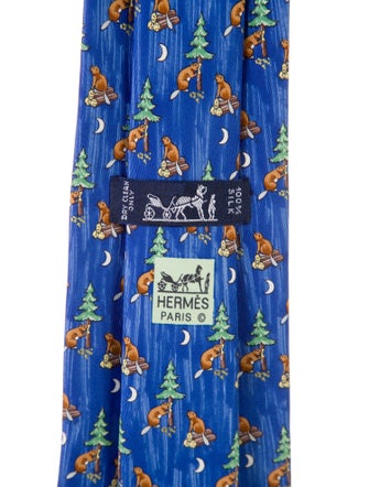 Hermès Silk Pattern Tie