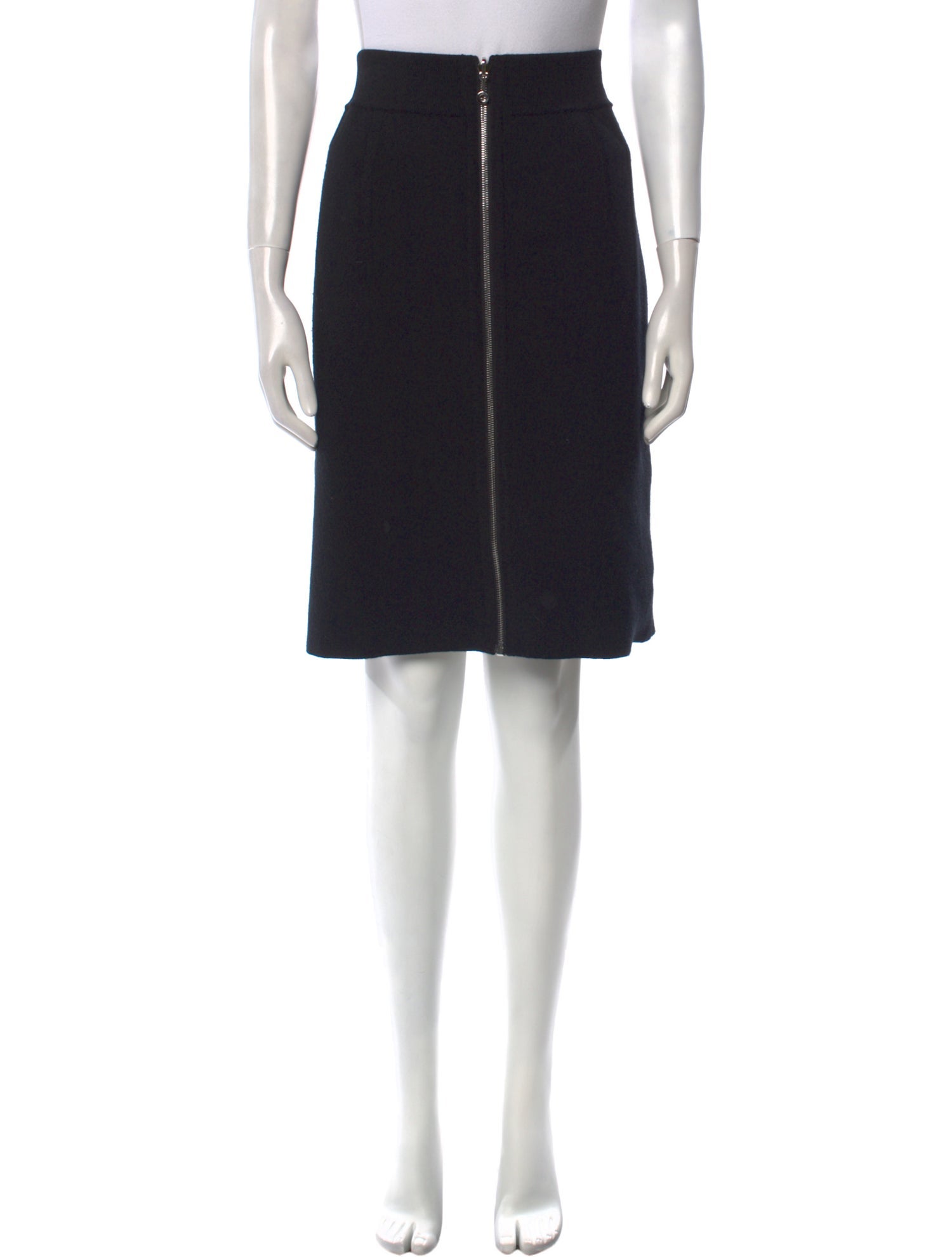 Hermès Virgin Wool Knee-Length Skirt