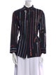 Hermès Printed Long Sleeve Button-Up Top