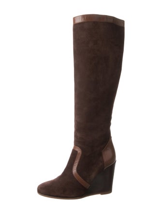 Hermès Suede Riding Boots