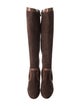 Hermès Suede Riding Boots