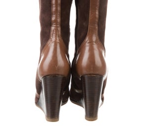 Hermès Suede Riding Boots