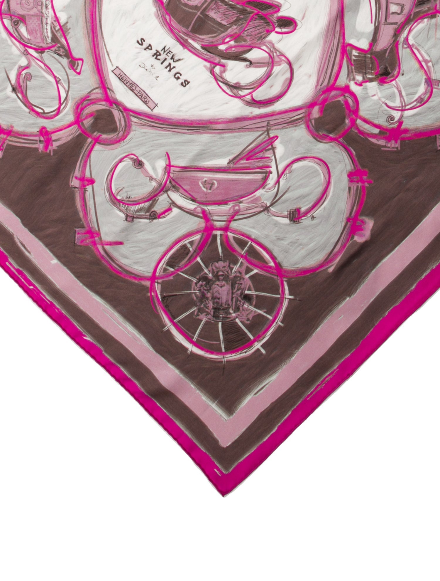 Hermès New Springs Silk Scarf