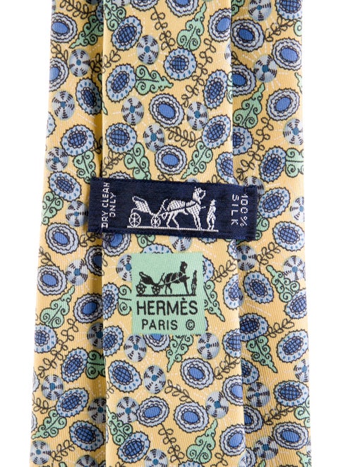 Hermès Silk Pattern Tie