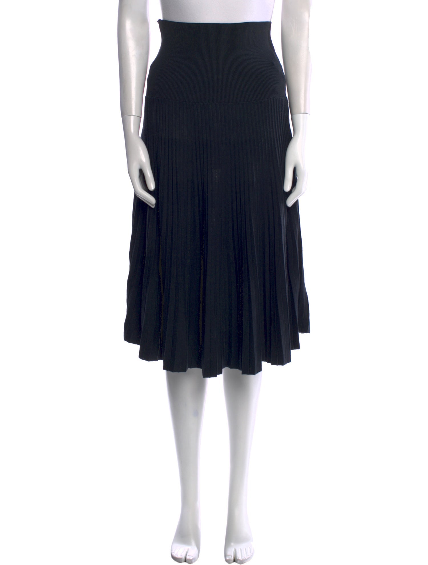 Hermès Pleated Accents Knee-Length Skirt