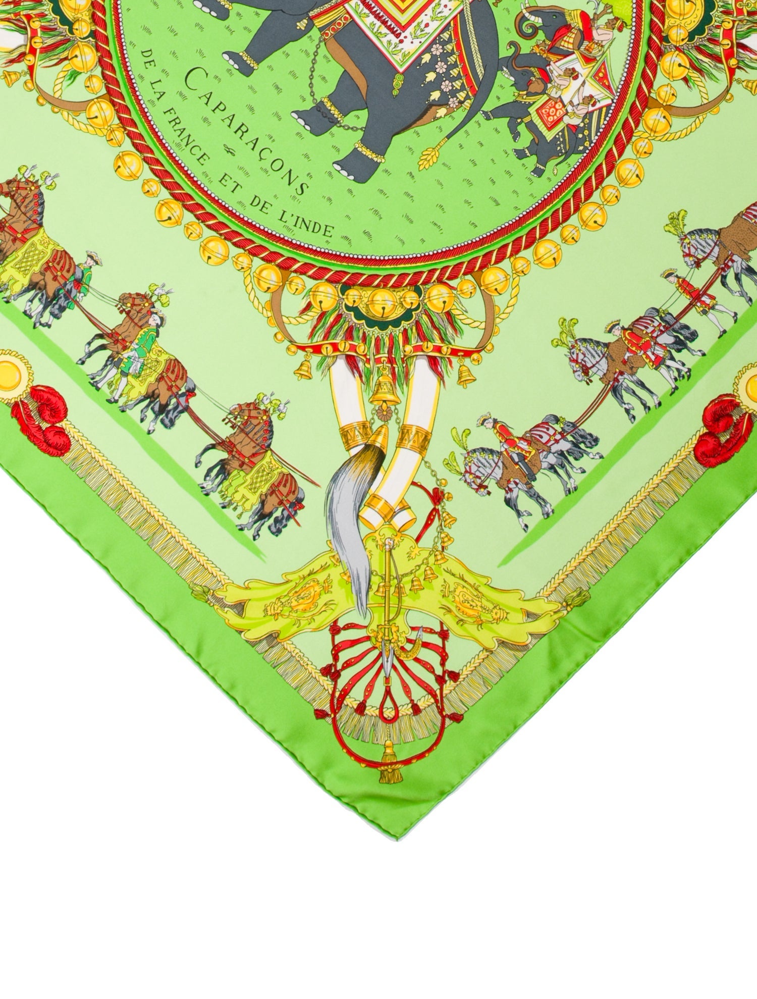 Hermès Caparaçons de la France et de L'Inde Silk Scarf
