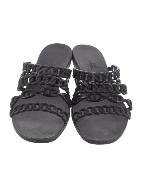 Hermès Nude Chaîne d'Ancre Insignia Slides